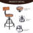 Gianantonio Swivel Adjustable Height Counter Stool with Metal Frame-1630286134