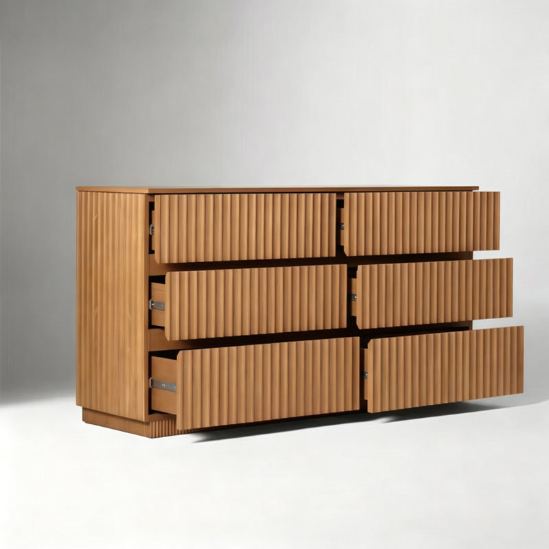 Buffet multi-tiroirs de style rétro