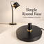 Lampe de table Kamya de 18,5 po en métal noir et laiton
