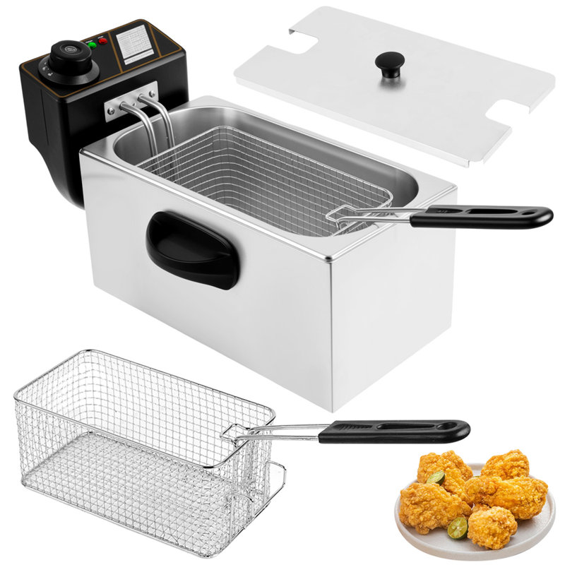 Compact Stainless Steel Electric Deep Fryer