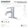 Fauceture Lsf8220Dl Concord Single-Handle Bathroom Faucet With Push Pop-Up, Matte Black