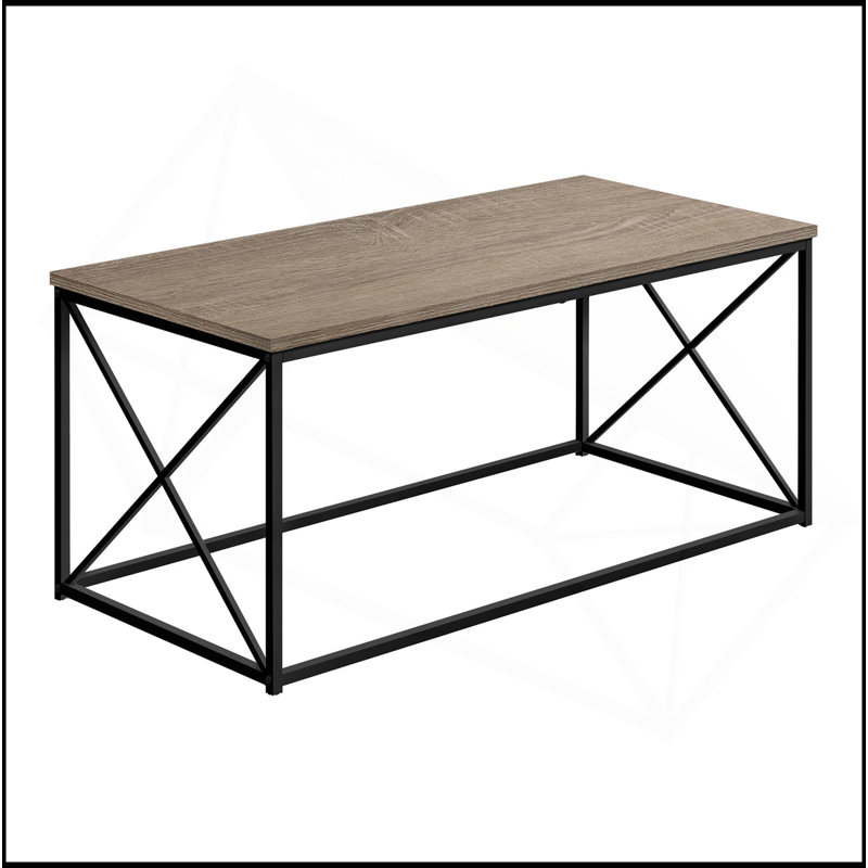 Table basse moderne moderne au design épuré et à la fonctionnalité polyvalente, Brun