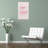 Flamingo In The Bathtub Unframed Canvas Wall Art  24" X 36"