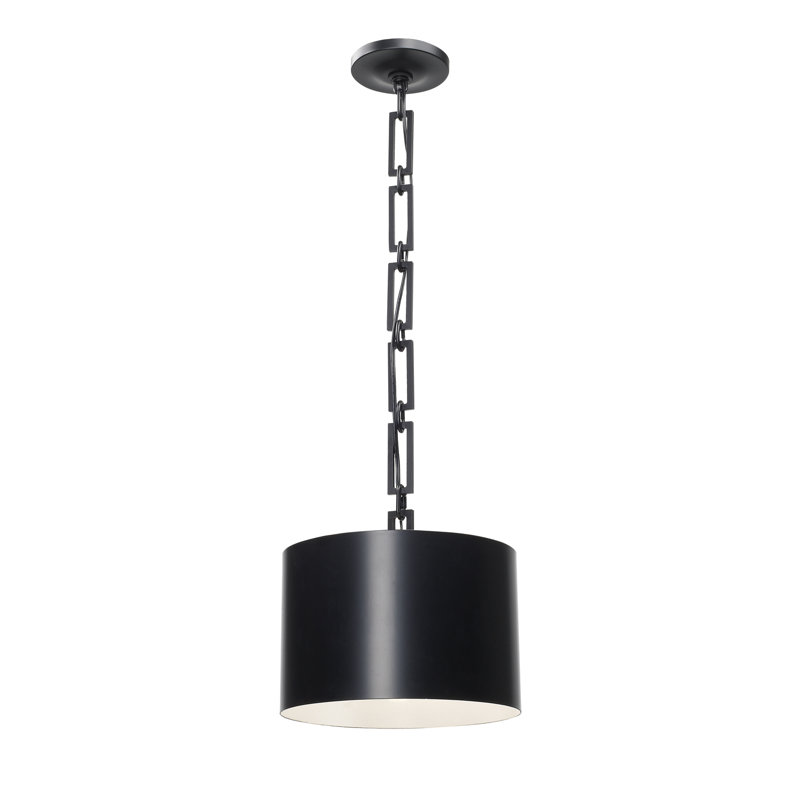 Amea 1 -Light Drum Pendant, Matte Black