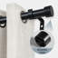 Black 1'' Diameter Curtain Rods With End Cap Heavy Duty-1536206895