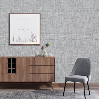 Gradey 10m x 45cm 3D Embossed Matte Wallpaper Roll