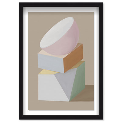 Sculptural Composition II Framed Graphic Art