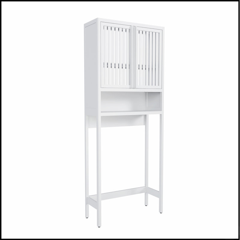 Étagère de rangement spacieuse pour toilettes, salles de bain privées et buanderies, optimisant l'espace et l'organisation.
