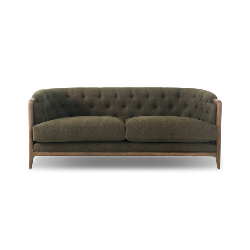 Ellsworth 91" Rolled Arm Sofa, 29.75" H x 78" W x 36" D, Sutton Olive