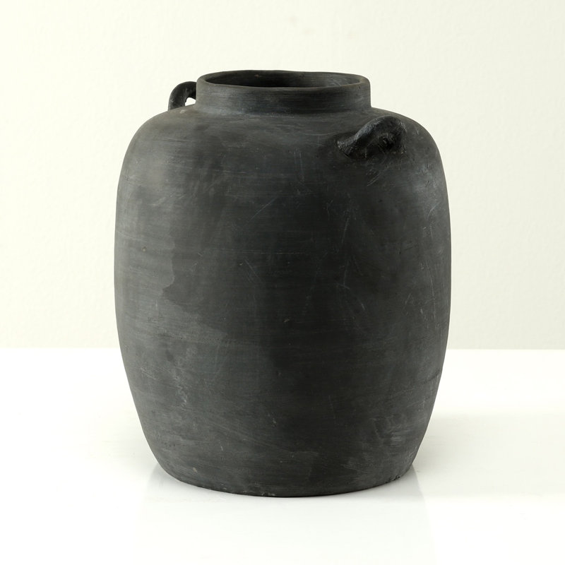 Vase 13 pouces de hauteur avec deux poignées