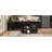 39.3" Farmhouse Kitchen Island With Drop Leaf, Kitchen Storage Island With Open Side Rack, One Drawer, Towel Rack, Rolling Kitchen Cart With Lockable Wheels For Lawn Garden, Black-129490251