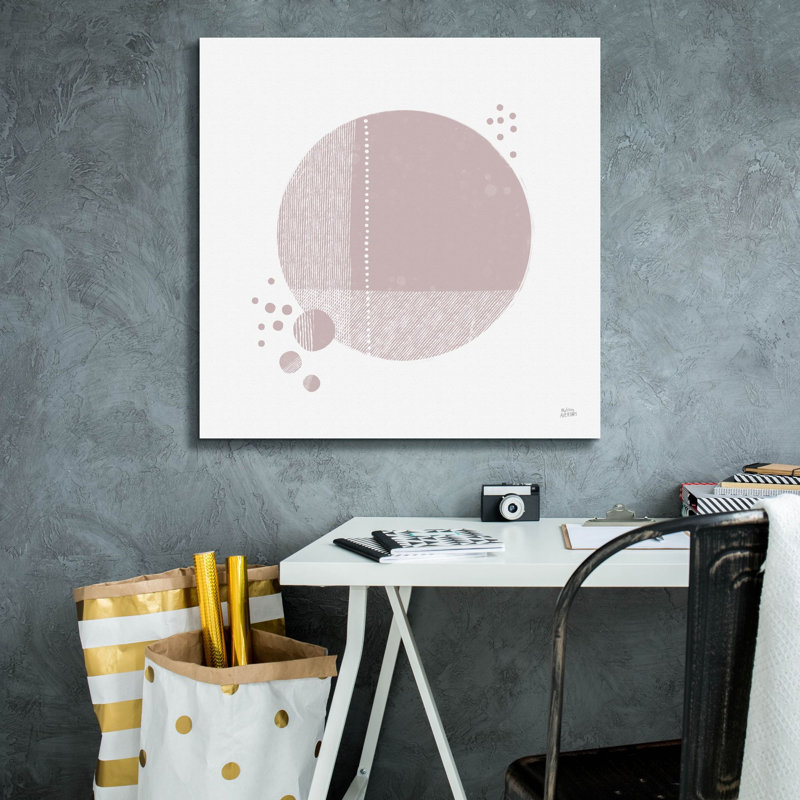 «Tribeca I Mauve» par Melissa Averinos, art mural sur toile, H 26 po x l 26 po x P 1,5 po