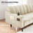 80 inch Faux Leather Convertible Sofa-1096861587