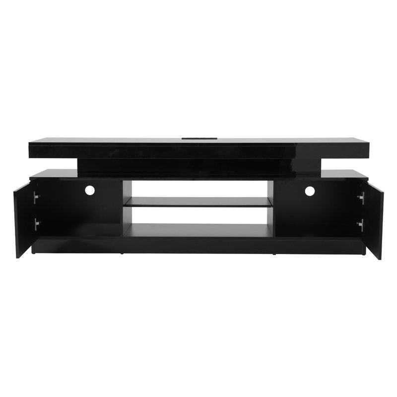 Indoor 63'' Tv Stand For Tvs Up To 75", Black