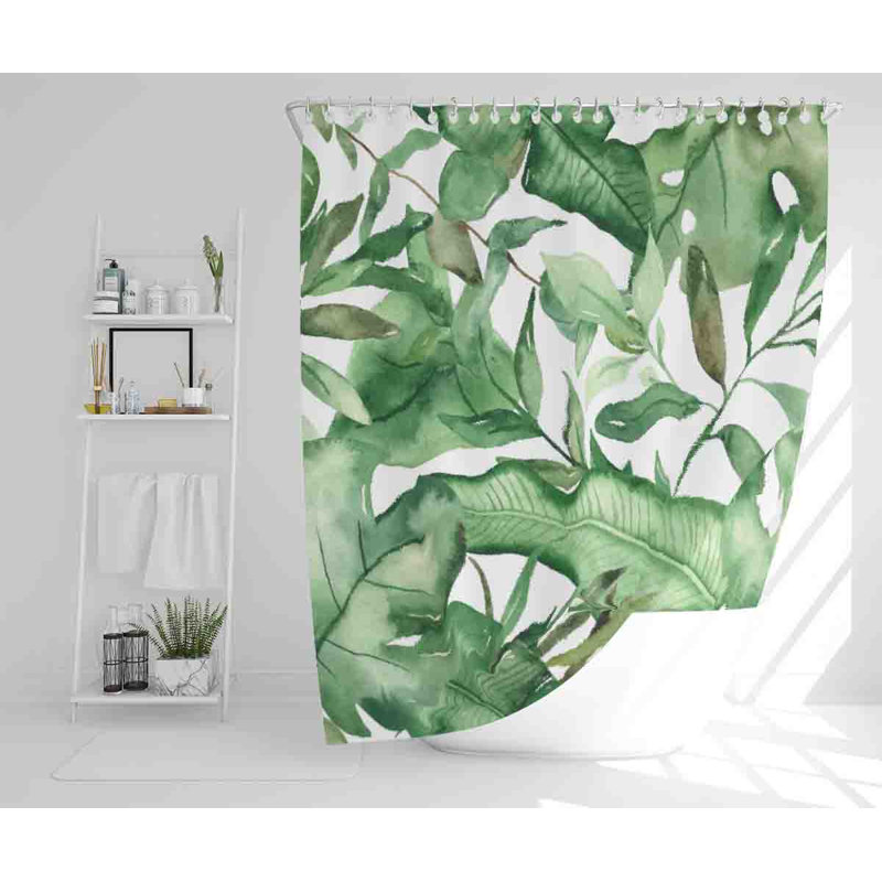 Mithelash 13 Piece Polyester Shower Curtain Set
