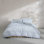 Calvin Klein Wavy Stripe Cotton Reversible Blue Comforter Set