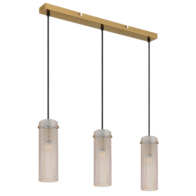 Almaan 3 - Light Gold Geometric Pendant