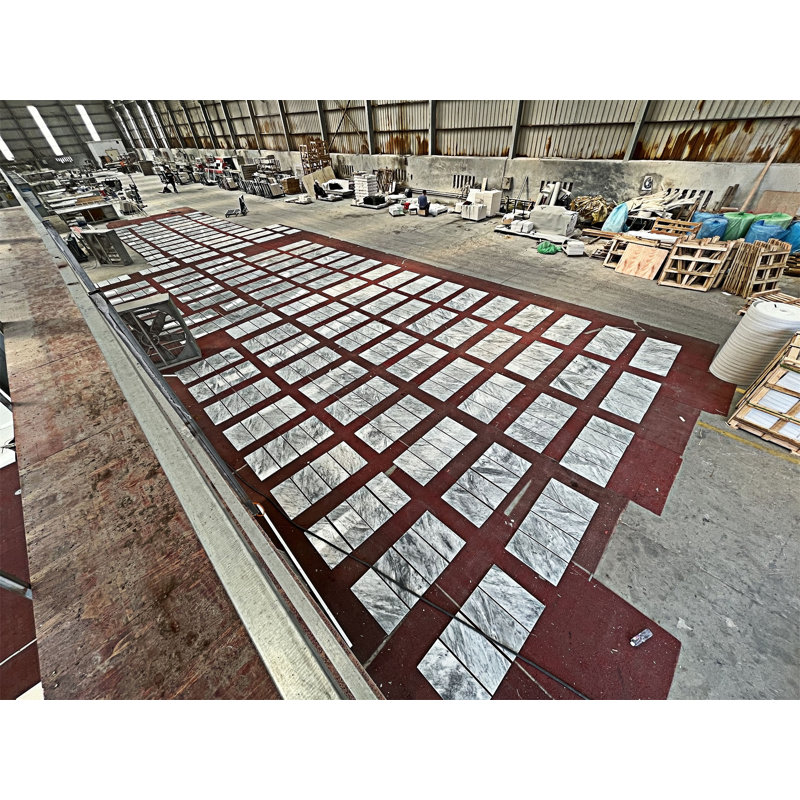 Carreau de marbre poli, 1 boîte de 4 pièces