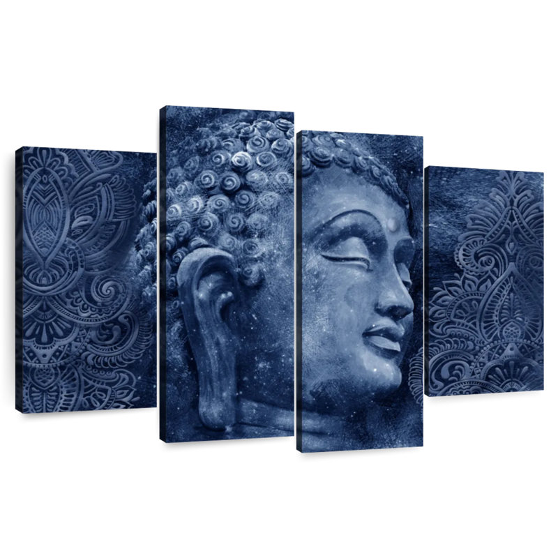 Bouddha antique Leisha, H 22 po x l 36 po