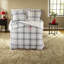 Cozy King/cal King Bedding Sets, Polyester Plaid Faux Fur, Home Comfort