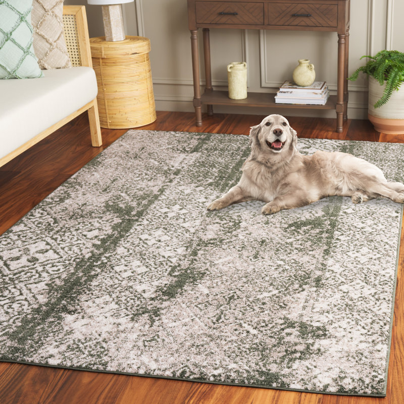 Tapis géométrique Lelana Performance, Rectangle 5 pi 1 po x 7 pi 6 po