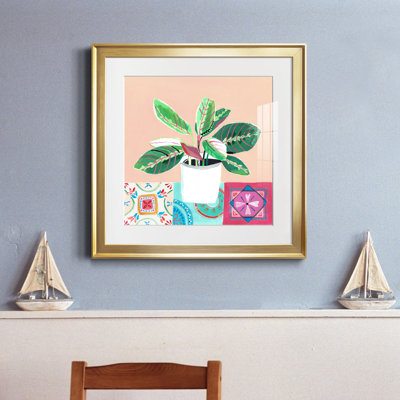 Growing Happy II - peinture encadrée