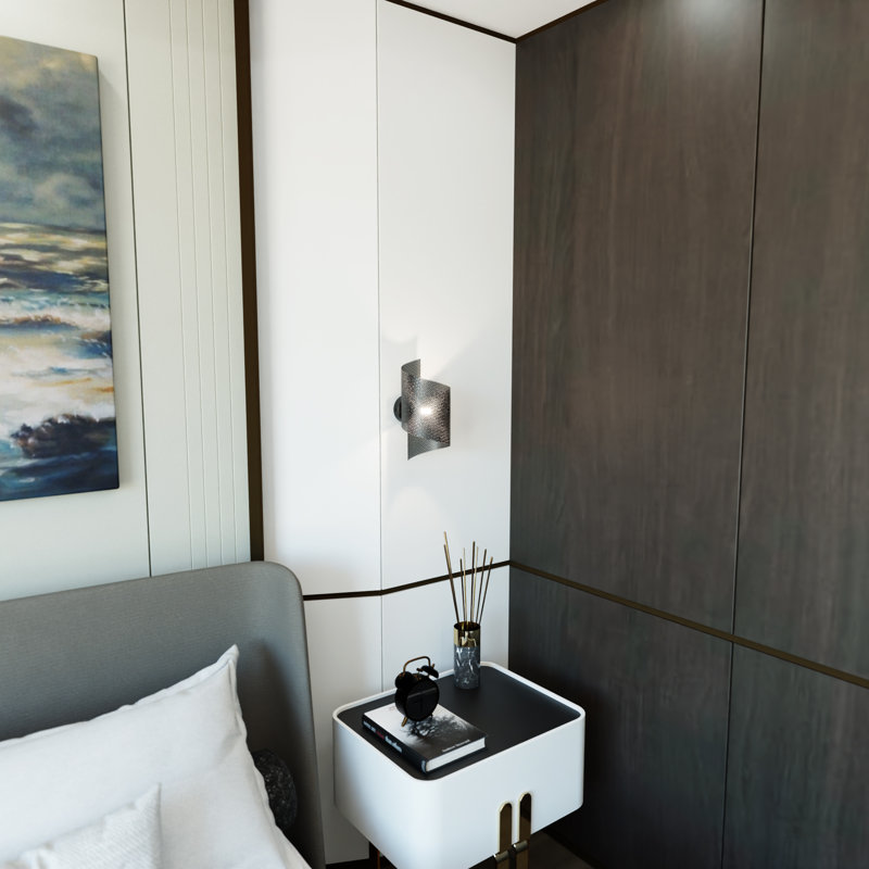 Chiharu Flush Mounted Sconce, Black