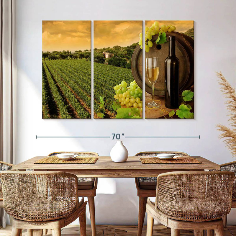 Yarlin Vineyard In Tuscany, 42" H x 65" W