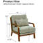 Chaise longue en bois avec revêtement Nubby-132005858