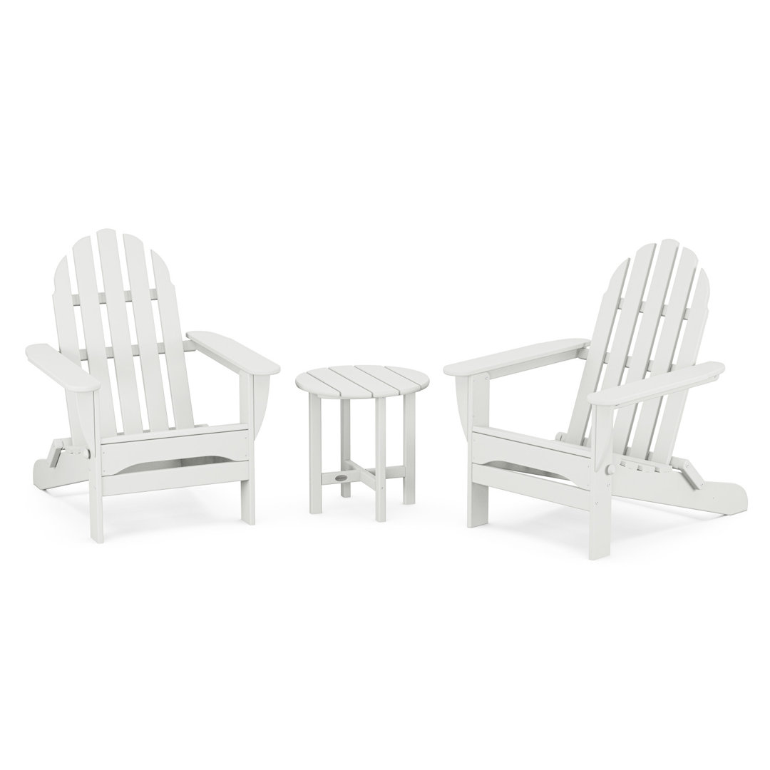 POLYWOOD Classic Folding Adirondack 3-Piece Set POLYWOOD® Frame 