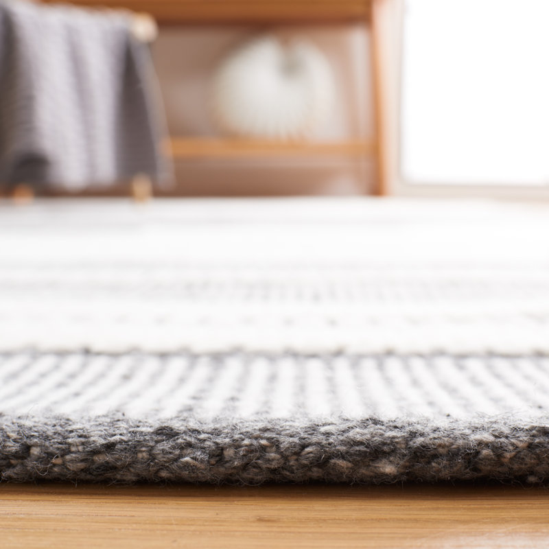Kilim Hand Woven Performance Striped Rug, Rectangle 5' x 8'