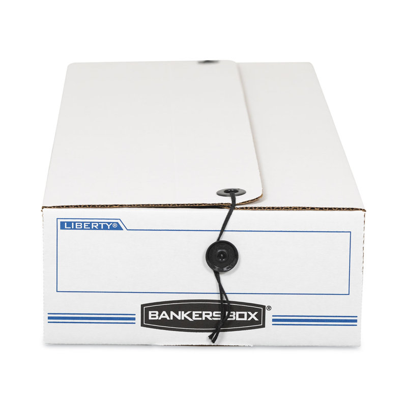 Liberty White and Blue Medium-Duty Check Storage Box