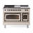 ILVE Nostalgie II Series Noblesse 48 inch Dual Fuel Range 5 Sealed Burners, Griddle, Frenchtop (Glass Door)-112295567-112295570-112295573