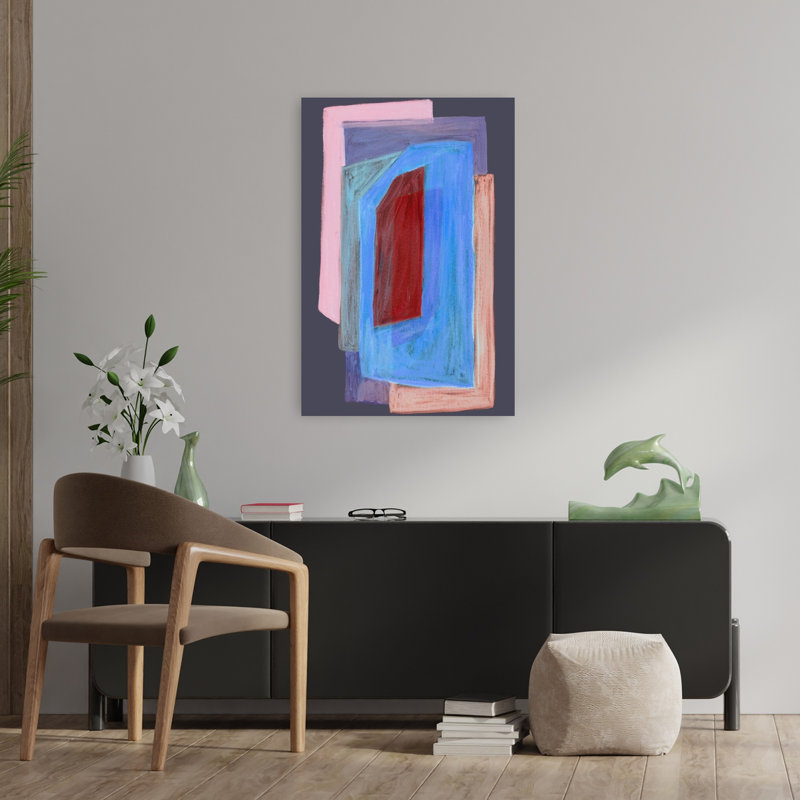 Art contemporain contemporain abstrait, H 36 po x l 24 po