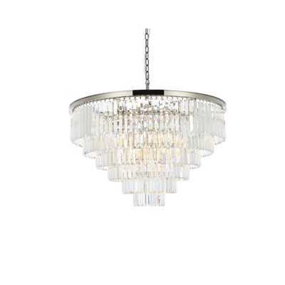 Lustre à niveaux unique 33 lumières Yazmin
