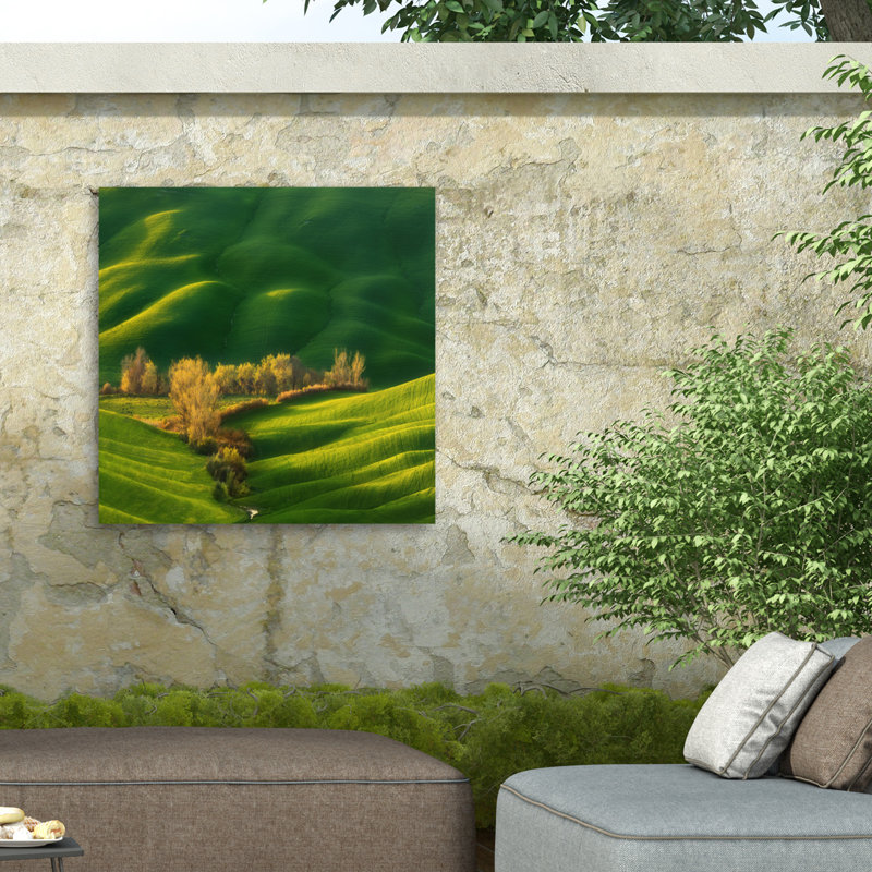 «Krzysztof Browko Spring on Fields ... on Canvas» par Krzysztof Browko, reproduction, H 18 po x l 18 po