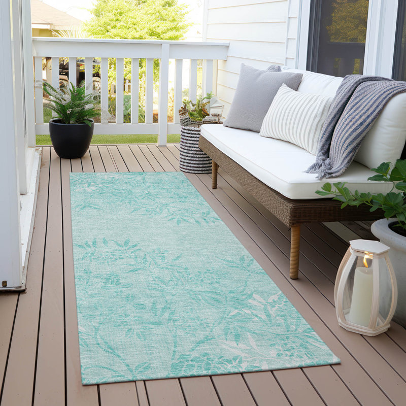 Tapis intérieur / extérieur Deivin, Tapis de couloir 2 pi 3 po x 7 pi 6 po