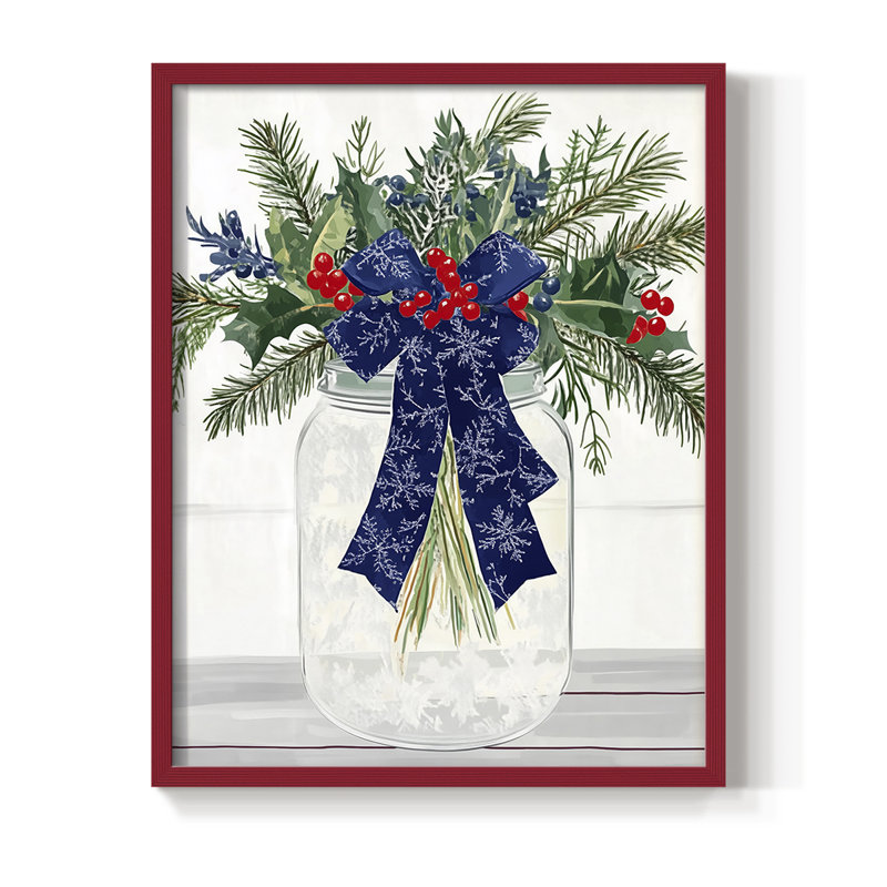 Framed Print - Solid Wood, 21" H x 17" W, Red