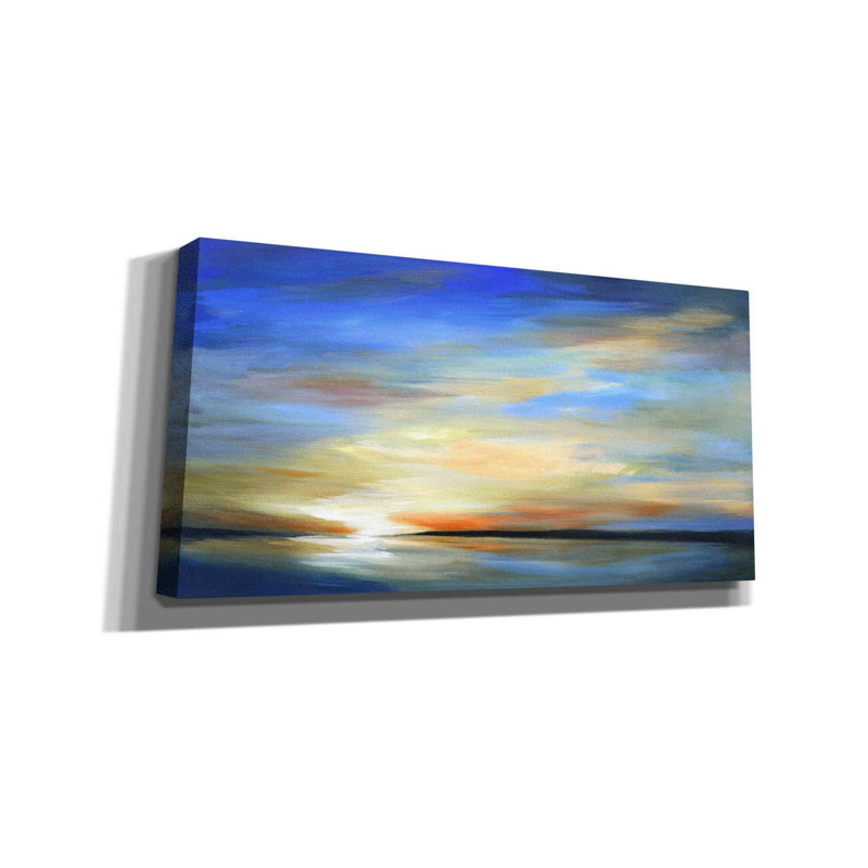 "Epic Graffiti" April Sky II "par Sheila Finch, art mural sur toile, H 30 po x l 60 po x P 1,5 po