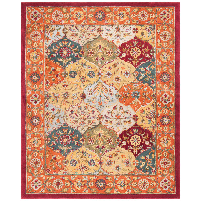 Balthrop Hand Tufted Wool Rug, Rectangle 7'6" x 9'6"