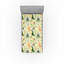 Drap-housse Ambesonne printemps aquarelle fleurs sauvages gris jaune vert forêt-106698342