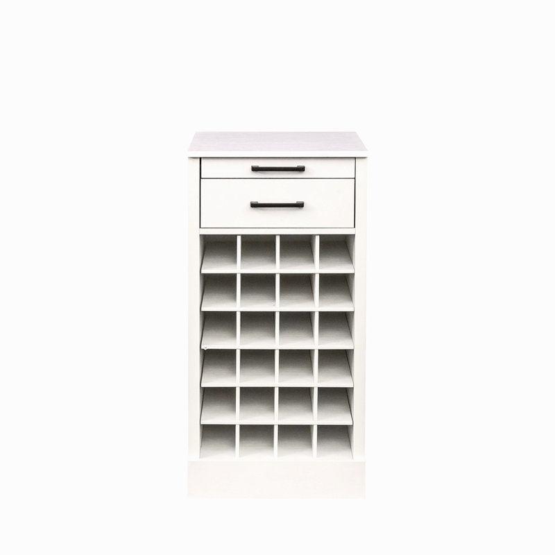 Buffet brun modulaire 24 pièces, Blanc