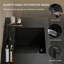 Meuble-lavabo flottant 72 po avec tiroirs à fermeture en douceur et double cuve à quartz double 72 po