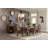 Huell Extendable Solid Wood Top Metal Base Dining Table