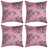 Floral Square Throw Pillow Covers Set with Digital Print – Christmas Decor 18x18 for Sofa and Bed