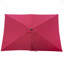 Parasol imperméable d'extérieur 6 x 9 pi avec manivelle et bouton poussoir inclinable sans rabat pour le jardin-790043051