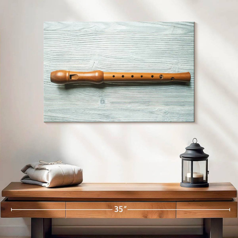 Flûte musicale en bois Abarca, H 16 po x l 24 po