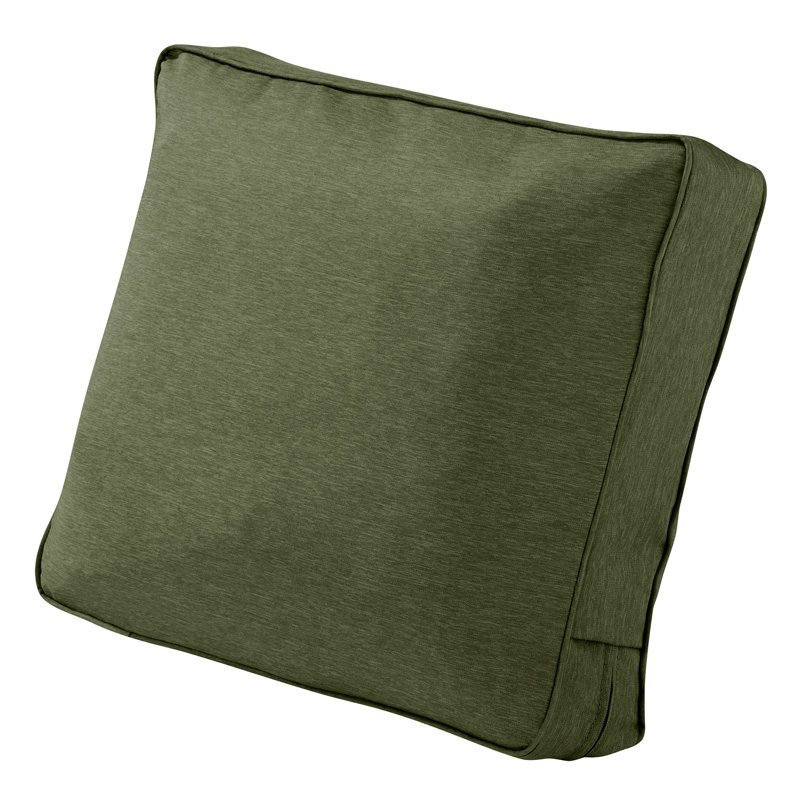 Coussin de dossier extérieur Montlake, H 15 po x l 21 po x P 4 po, Polyester fougère chiné