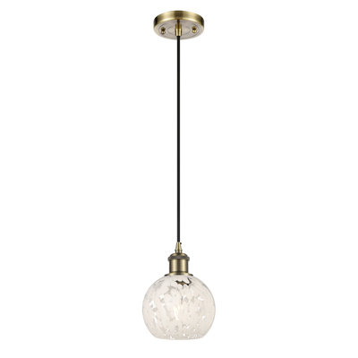 Luminaire suspendu à cordon 1 lumière Ballston White Mouchette