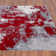 Tapis abstrait rouge